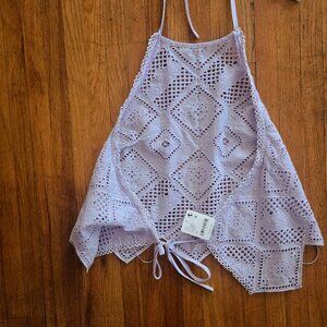FREE PEOPLE Hankie Halter top in Lavender NWT